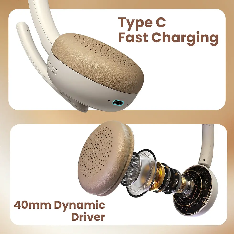 Thumbnail: Portronics Muffs A3 On Ear Wireless Headphone With ENC Mic
