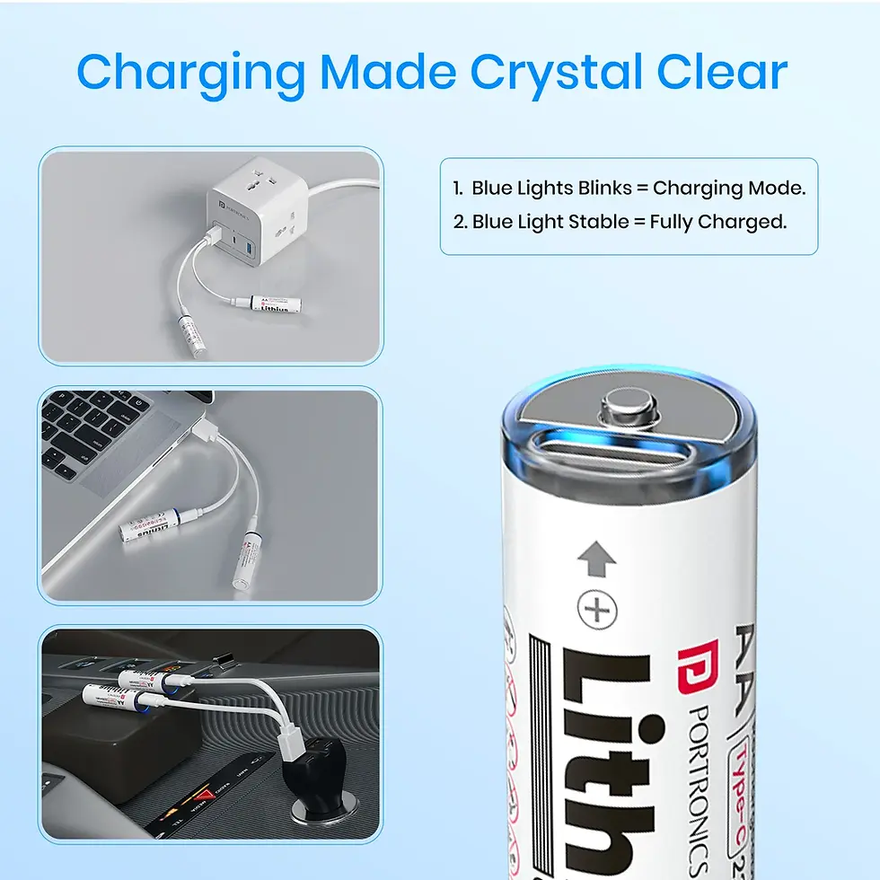 Thumbnail: Portronics Lithius Cell AA Type-C Rechargeable Cell