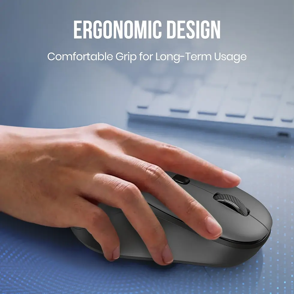Thumbnail: Portronics Toad Neo Bluetooth Wireless 2.4Ghz Rechargeable Mouse