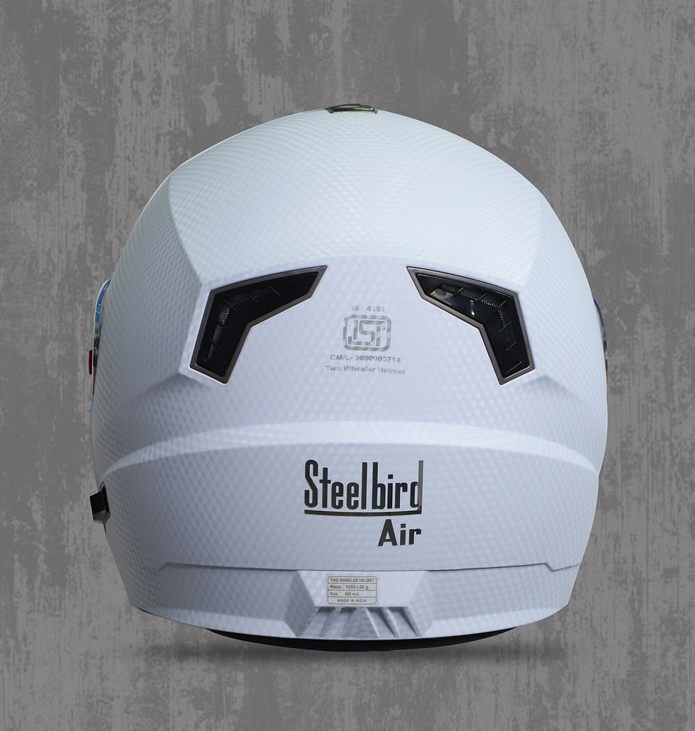 Thumbnail: Steelbird Air SBA-1 ISI Certified Full Face Helmet (Dashing White)