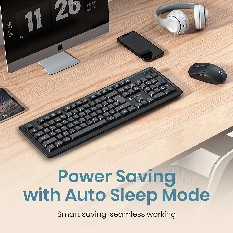 Thumbnail: Portronics Key Air Combo 2.4GHz Wireless Keyboard & Mouse Set