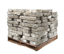 huron gray sawn and tumbled wall