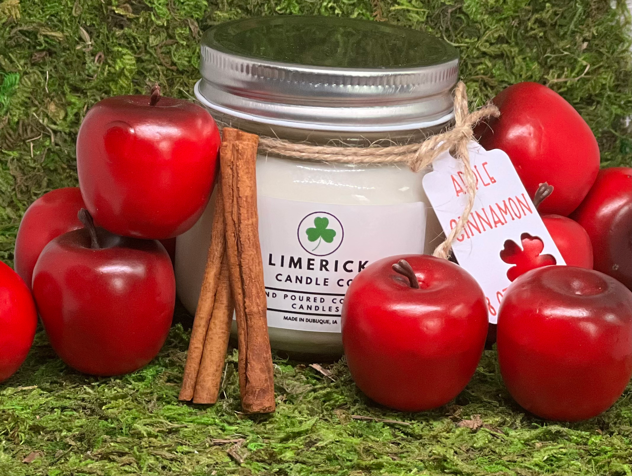 8 oz Apple Cinnamon Coconut Soy Candle