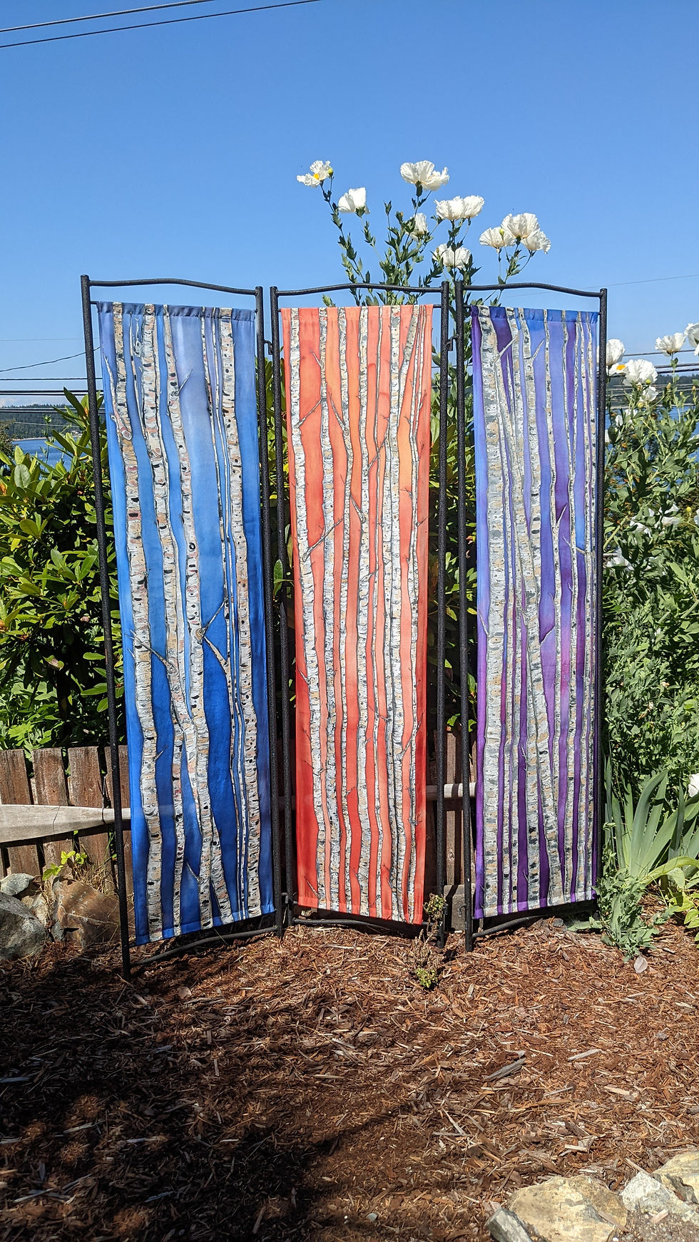 379 Room Divider Birch Trees DuckWilli Designs