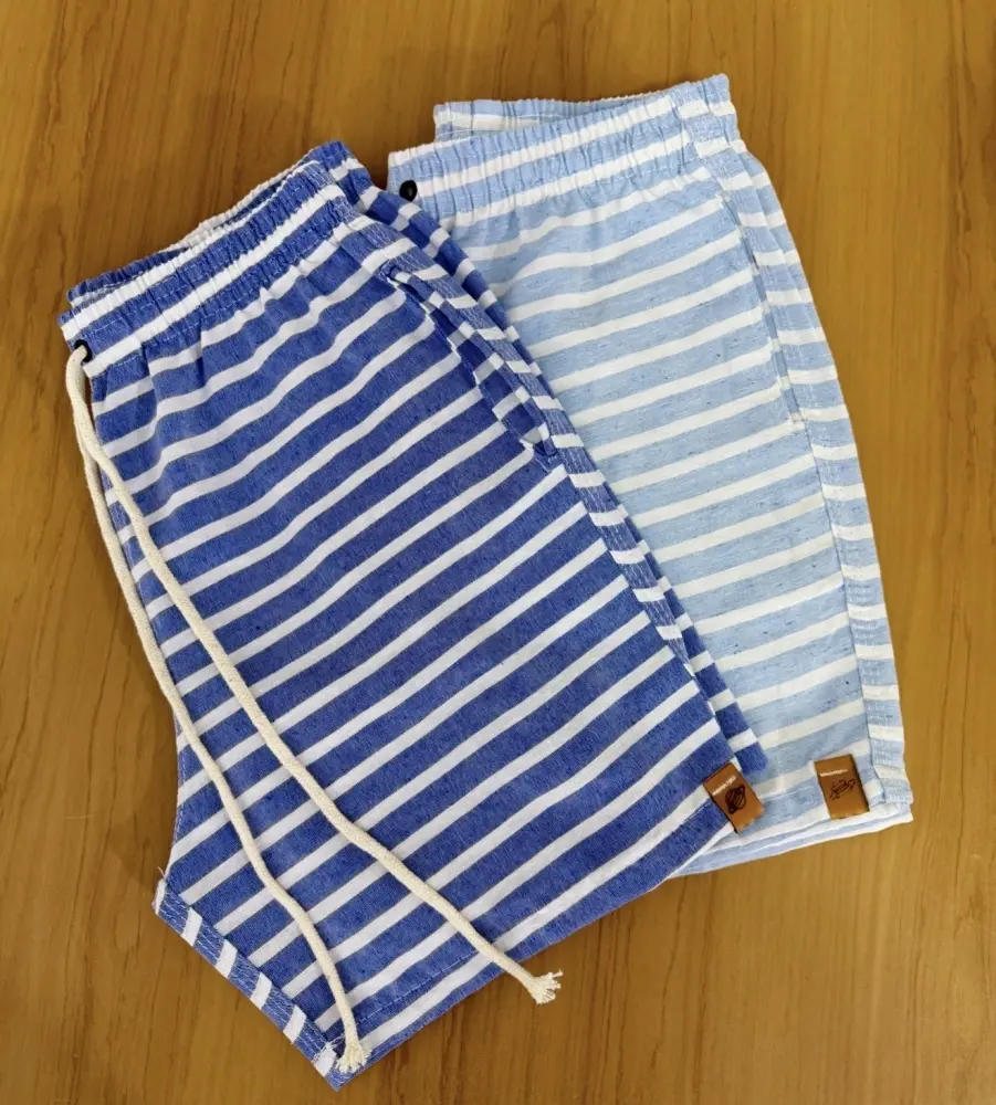 Miniatura: Kit Atacado Infantil Masculino Bermuda Juvenil Linho - 10 Peças