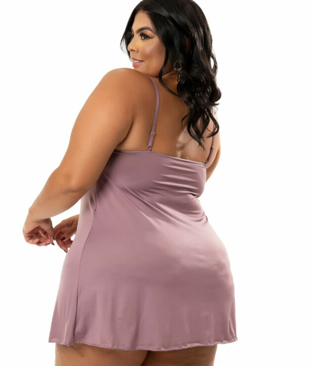 Miniatura: Camisola Plus Size em Renda Comfort Elegance