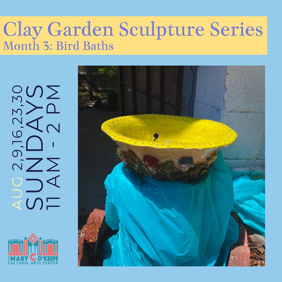Clay Garden Sculpture Series: Bird Baths