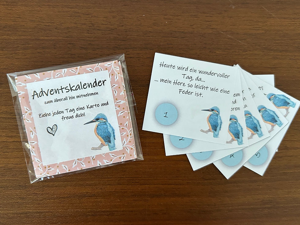 Adventskalender to go Eisvogel