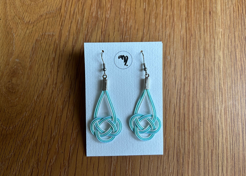 Mizuhiki hellblau/weiss/silber Nr. 8