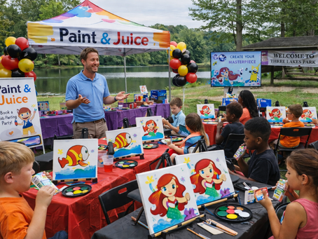 Paint and Juice: Strengthening Communities Through Yearly Donations and Family Engagement