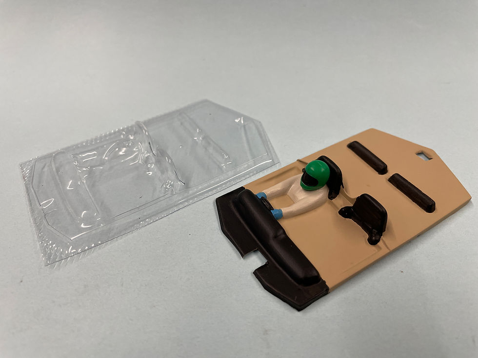 Thumbnail: 1980's Scalextric Capri Glass/Interior Set.
