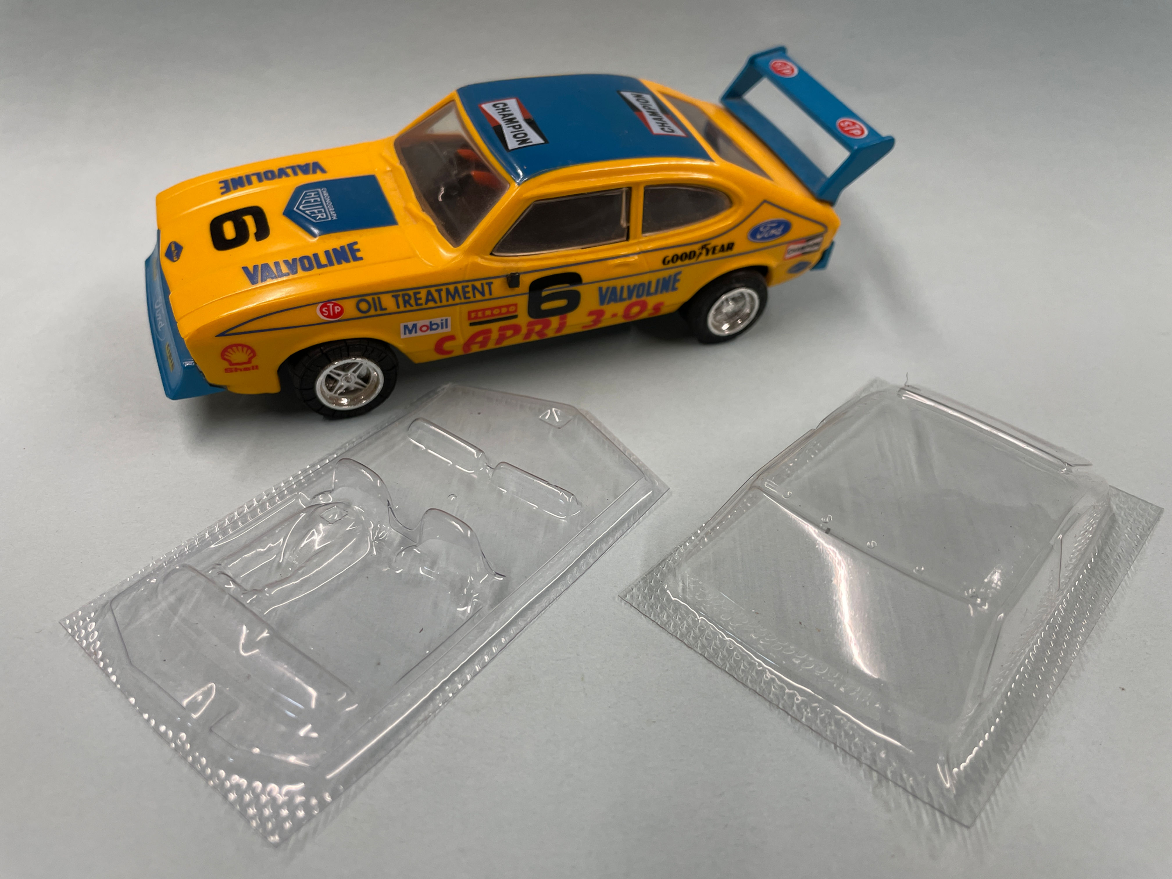 1980's Scalextric Capri Glass/Interior Set.
