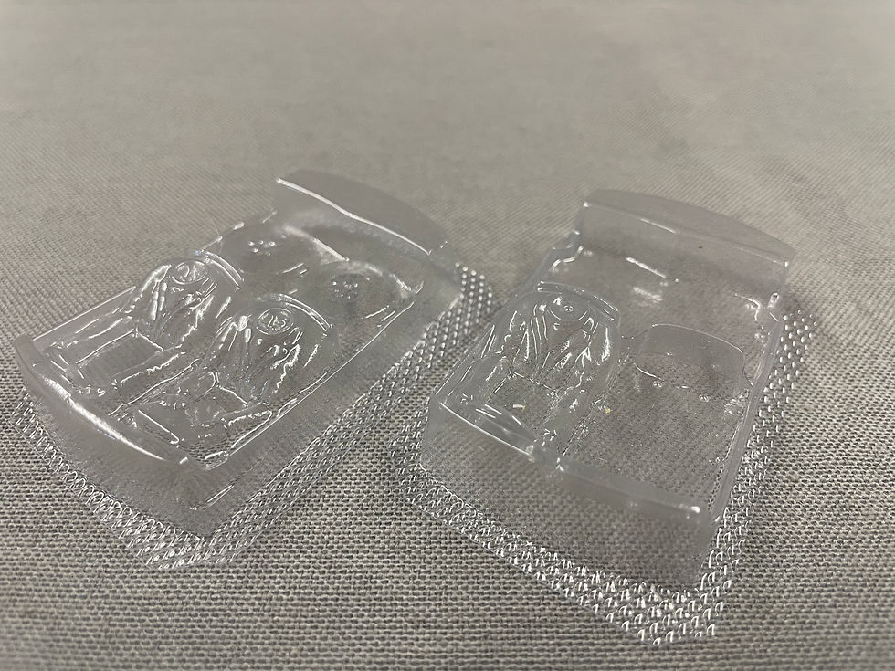 Thumbnail: Scalextric Mini Glass/Interior & Guide Holder set