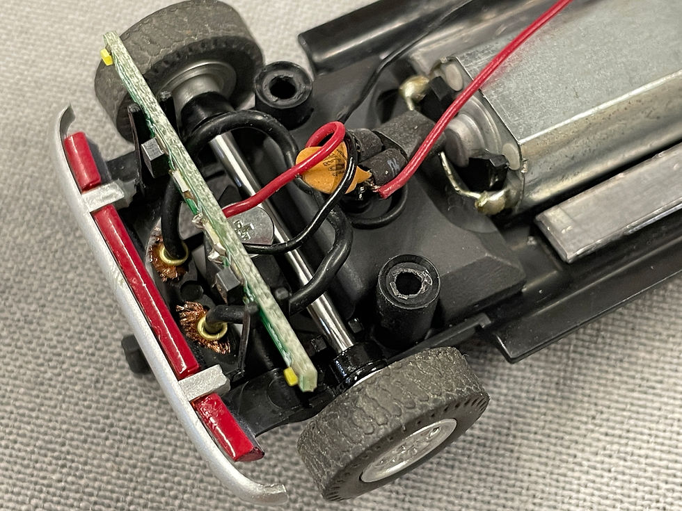 Thumbnail: Scalextric Mini Glass/Interior & Guide Holder set