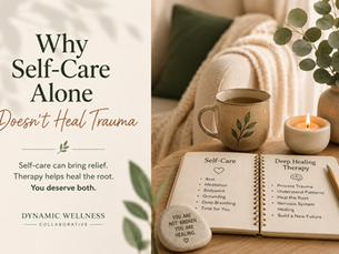 Person practicing self-care while reflecting on deeper trauma healing and emotional wellness.
