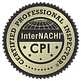 A logo for the International Association of Certified Home Inspectors (InterNACHI), featuring a globe and a house.