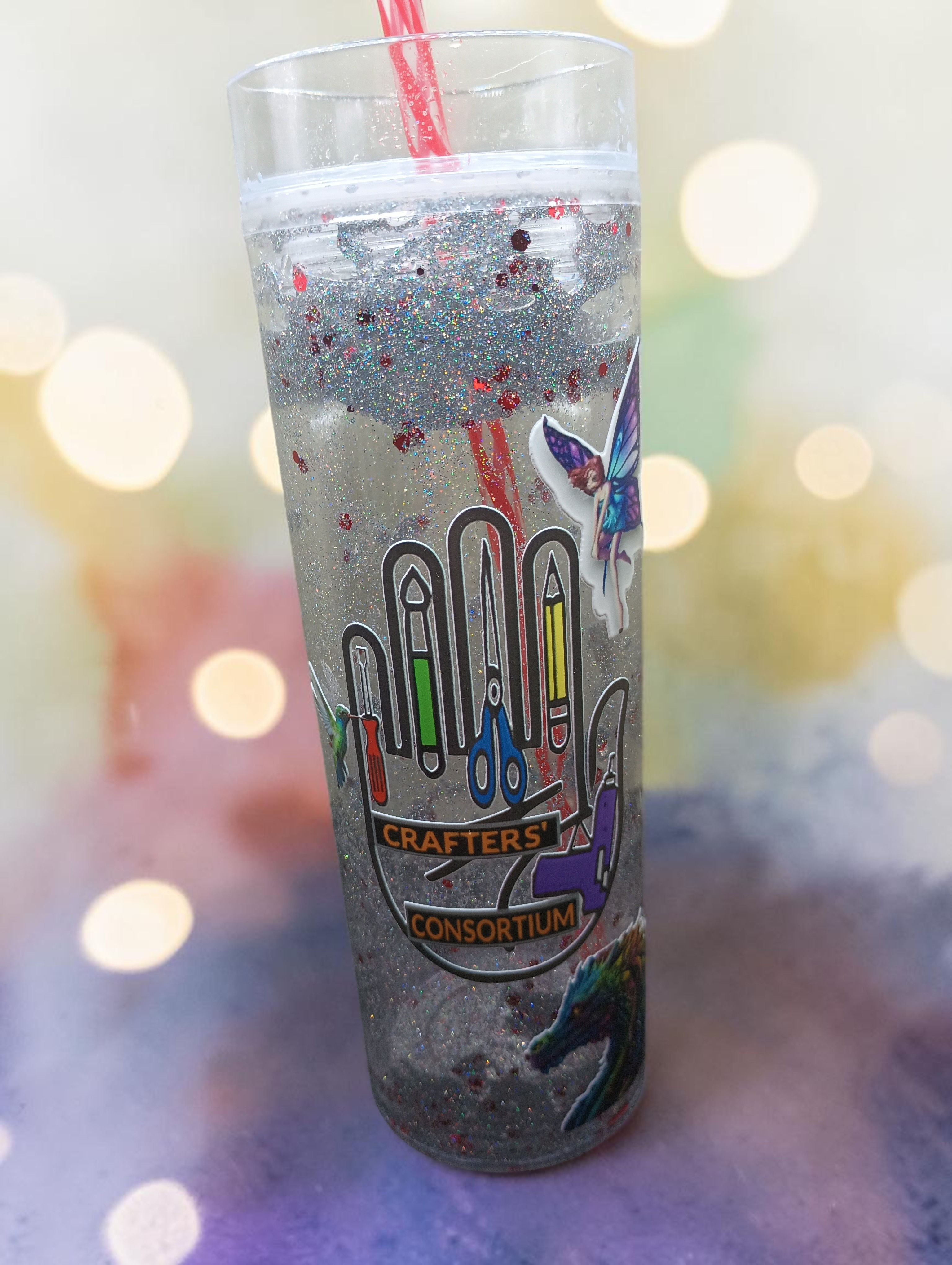 Crafters consortium glitter tumbler