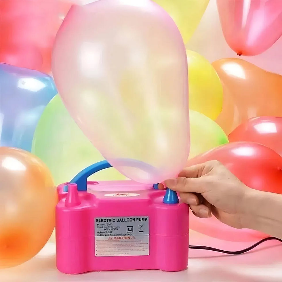 Maquina inflador eléctrico globos doble boquilla para cumpleaños, fiesta...