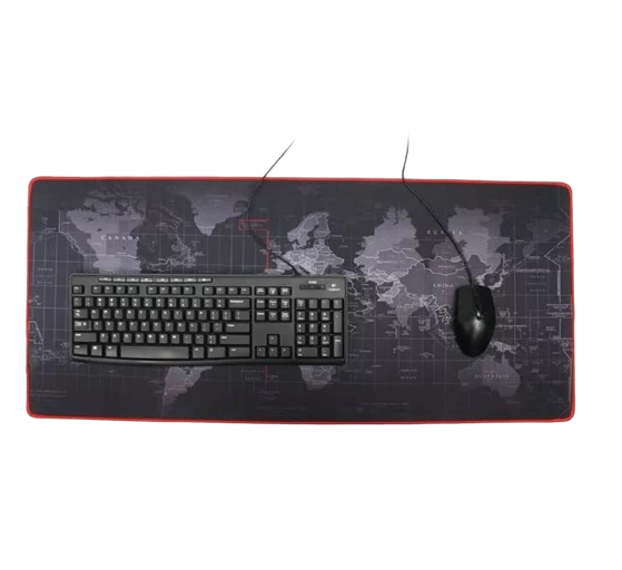 Mouse Pad Gamer Mapa Mundo 91x41cm