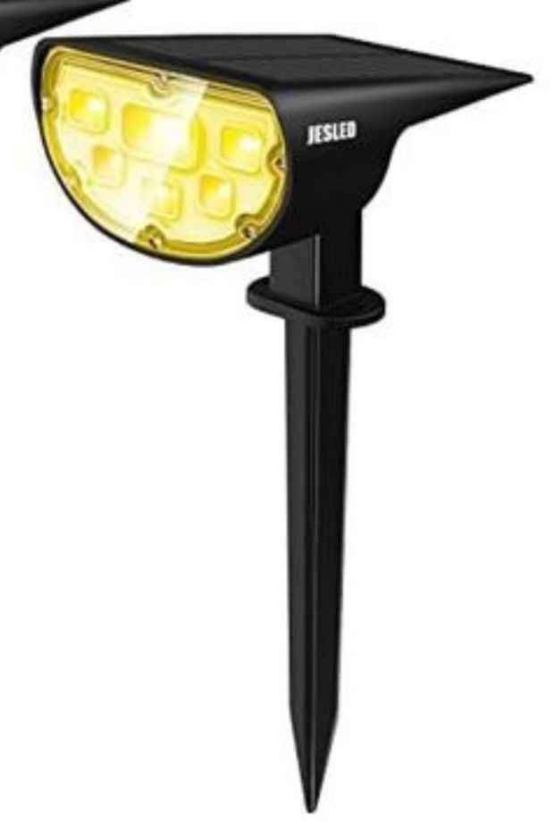 Pack 2 Focos solar inalámbrico y decorativa led para exteriores 600lm/40W