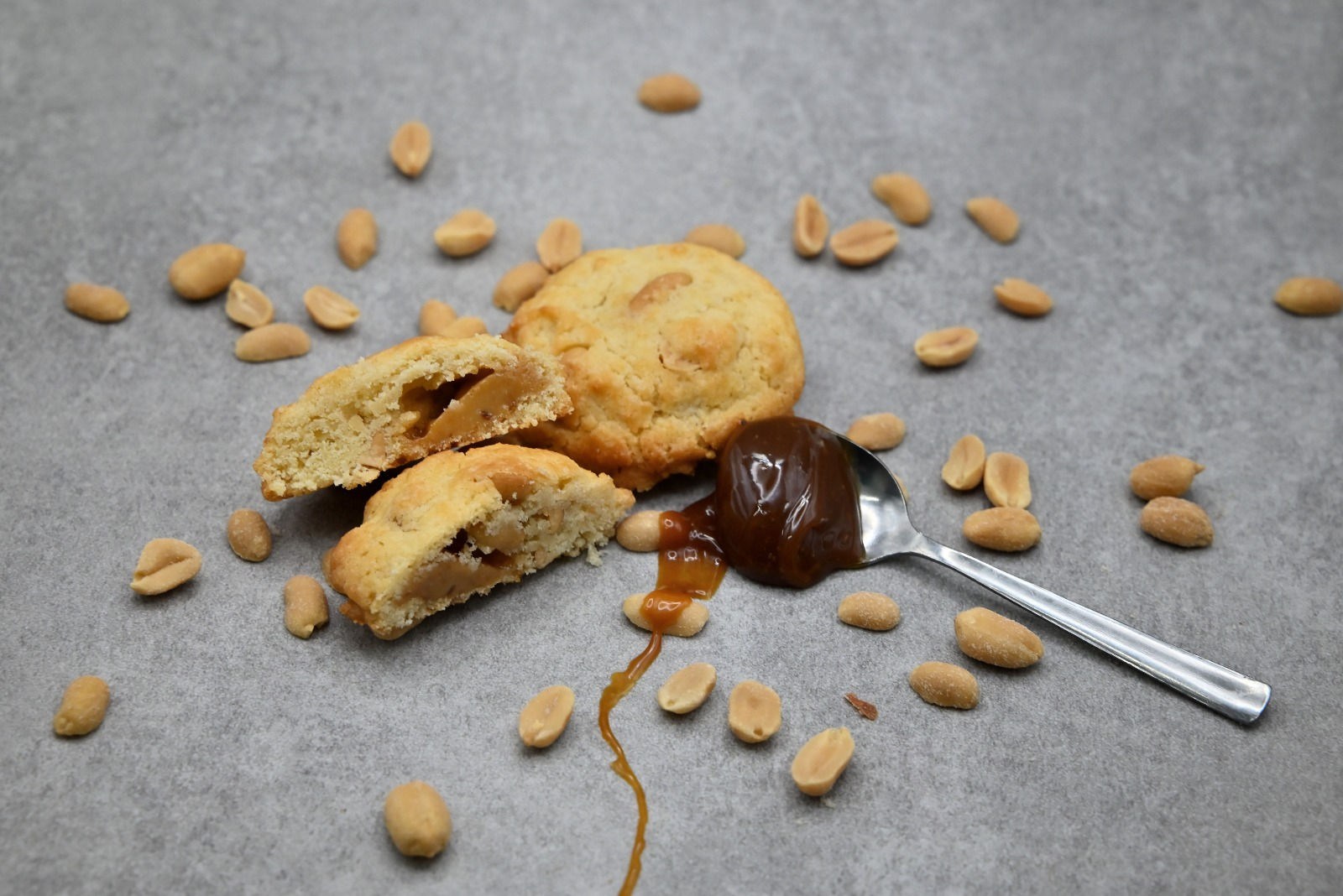 Erdnuss-Karamell-Cookie