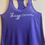 Thumbnail: Deep Purple Raazorback Tank in White font