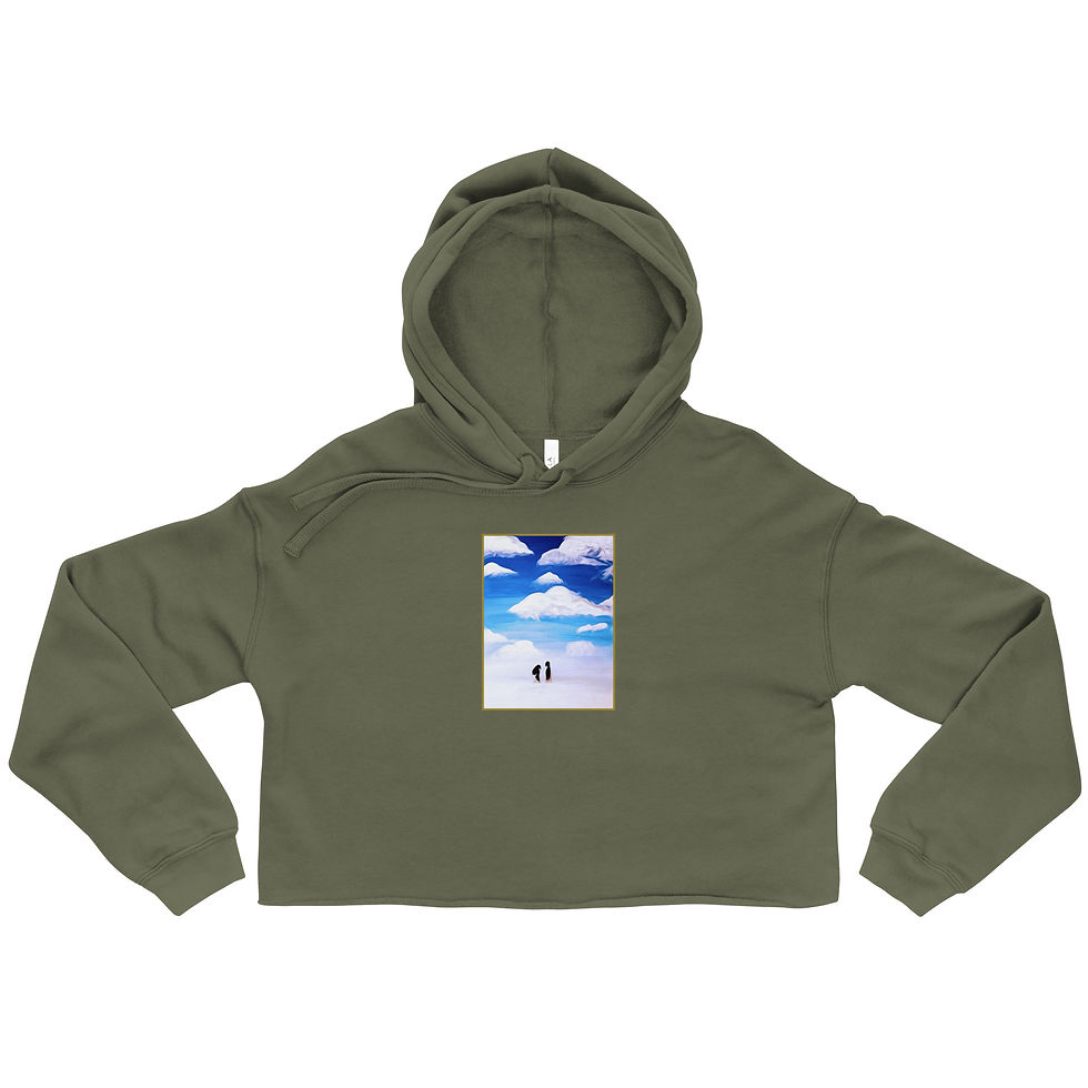 Thumbnail: 'The Silver Lining' Crop Hoodie