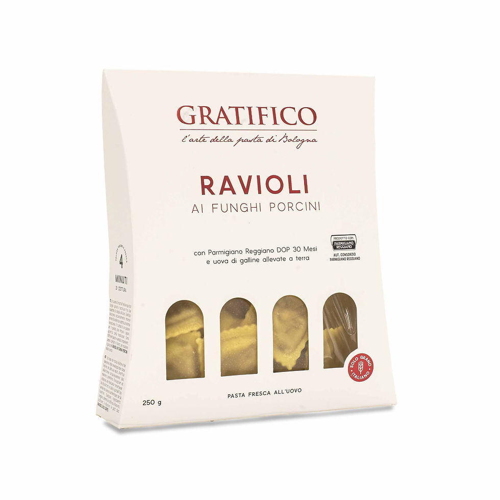 Ravioli ai Funghi Porcini 250g-Gratifico