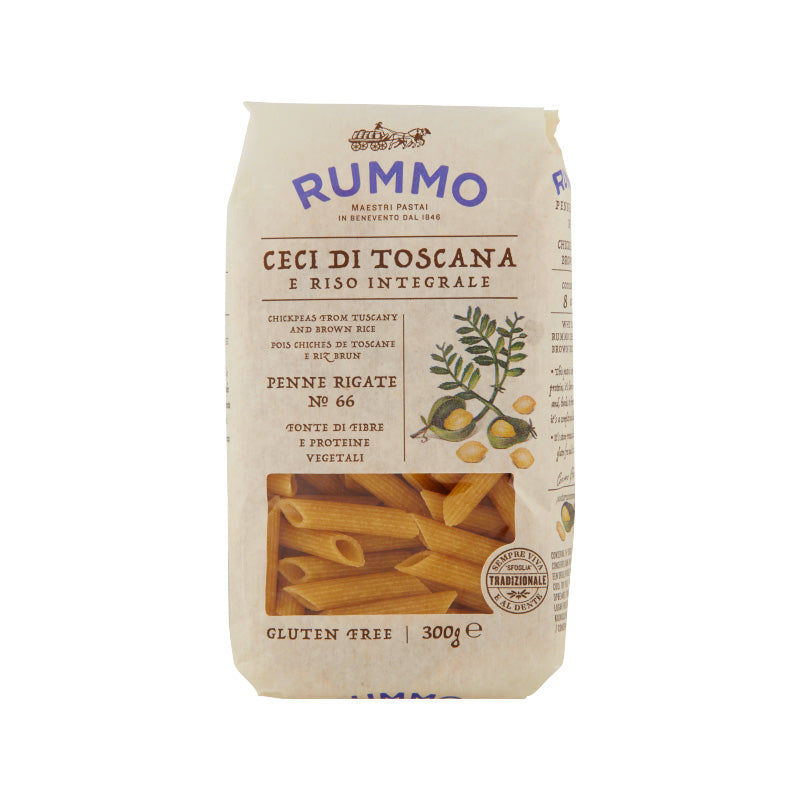 Rummo – włoski makaron Penne Rigate Ai Ceci N.66     300 Gr