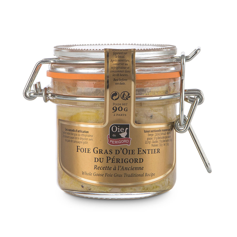 Foie Gras D'Oca Intero del Perigord 90 g