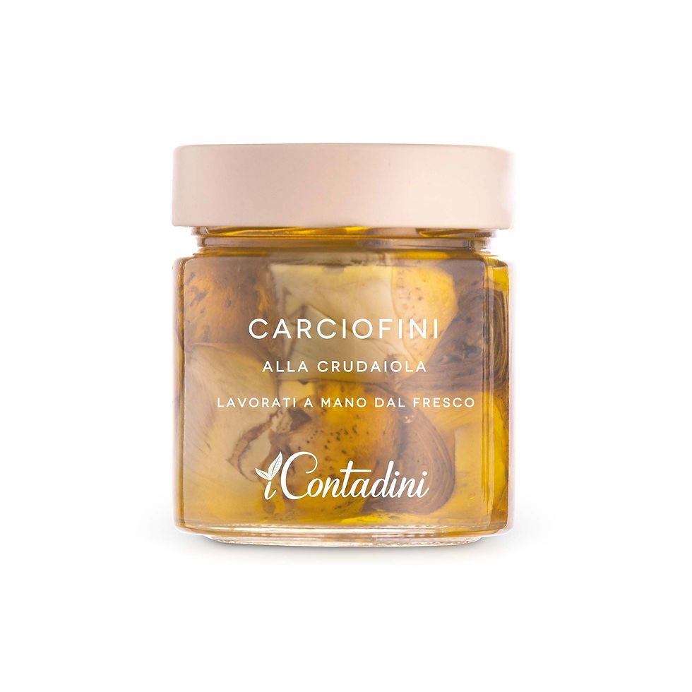 Carciofini alla Crudaiola – Delikatne karczochy w oliwie - dostępny w  hurtowni WT Hurt