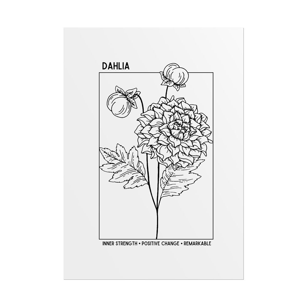 Thumbnail: Remarkable Dahlia Poster