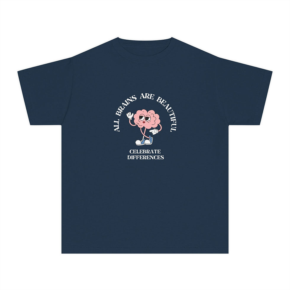 Thumbnail: All Brains Are Beautiful - Youth T-Shirt