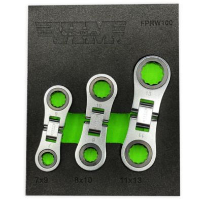 VIM Tools Nano Flex Ratcheting Wrench Set
