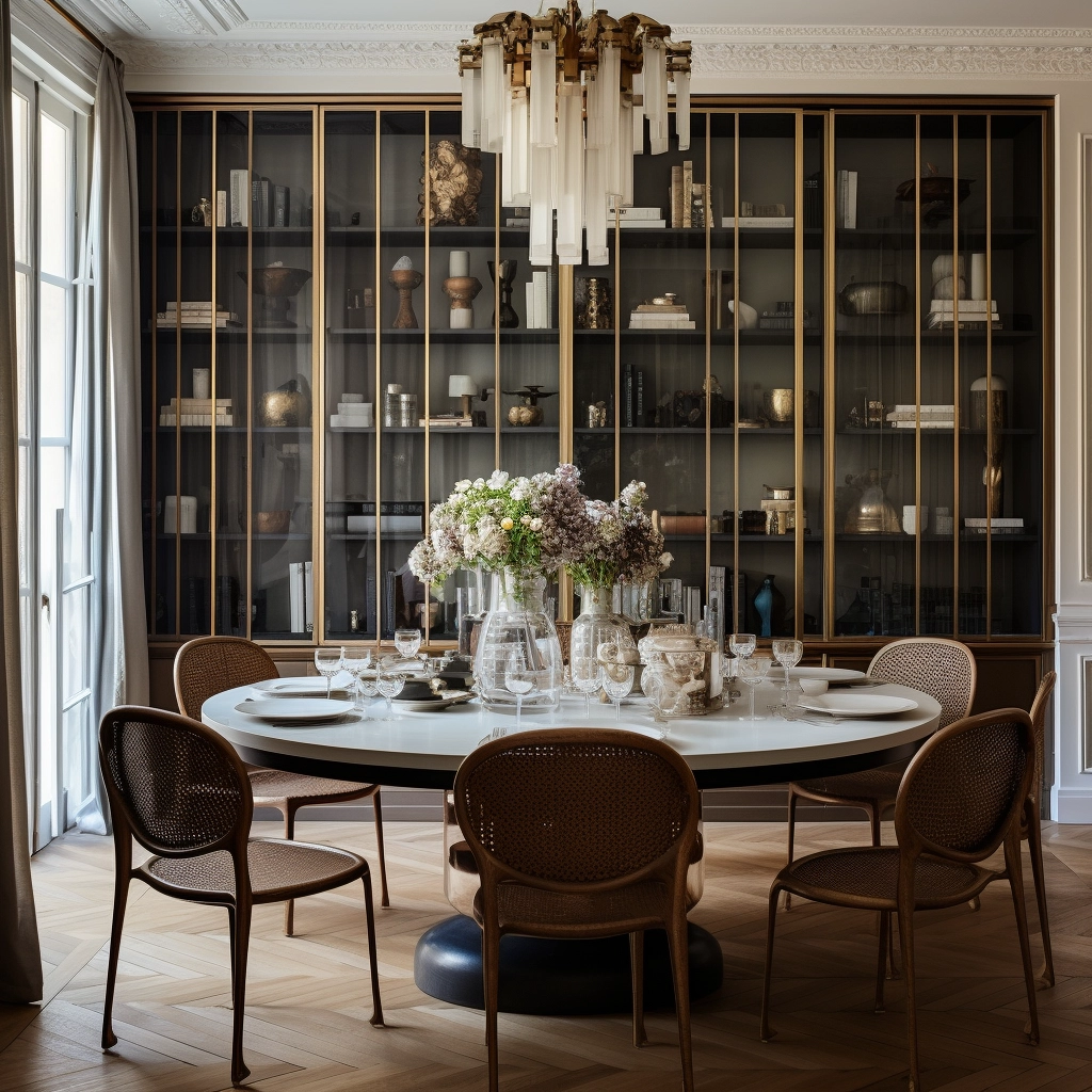 dining room design, london interior designer, mirror, luxury interior design, chic parisienne interior, art deco interior, hausmannien interior, best interior designer in europe