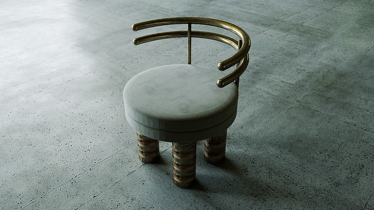 Reflecting oval forms in all its details, this chair brings together heavy sophistication and fun details. While brass creates a bright and assertive perception on the back surface and soles of the feet, it creates an extraordinary understanding with the marble material on its feet. While turquoise marble legs are preferred in sky blue velvet fabric, in the vanilla velvet option, earth tones of marble and brass details create an extraordinary focus.