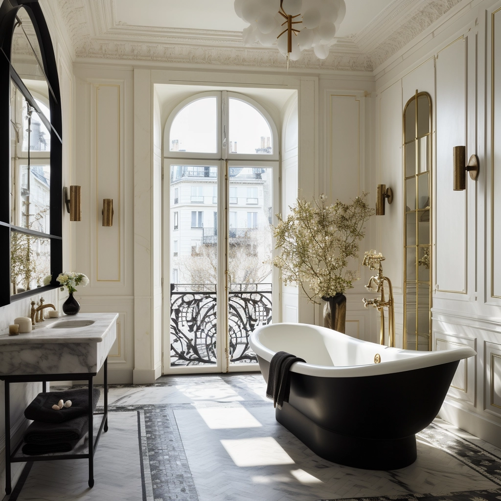 bathroom design, london interior designer, mirror, luxury interior design, chic parisienne interior, art deco interior, hausmannien interior, best interior designer in europe