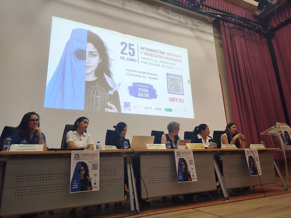 FIBGAR en el marco de la iniciativa RAGAA participa en la jornada “Afganistán: refugio y derechos humanos frente al apartheid de género”