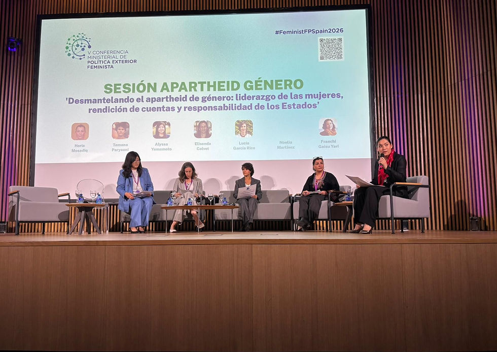 RAGAA en el corazón del debate global sobre política exterior feminista en Madrid