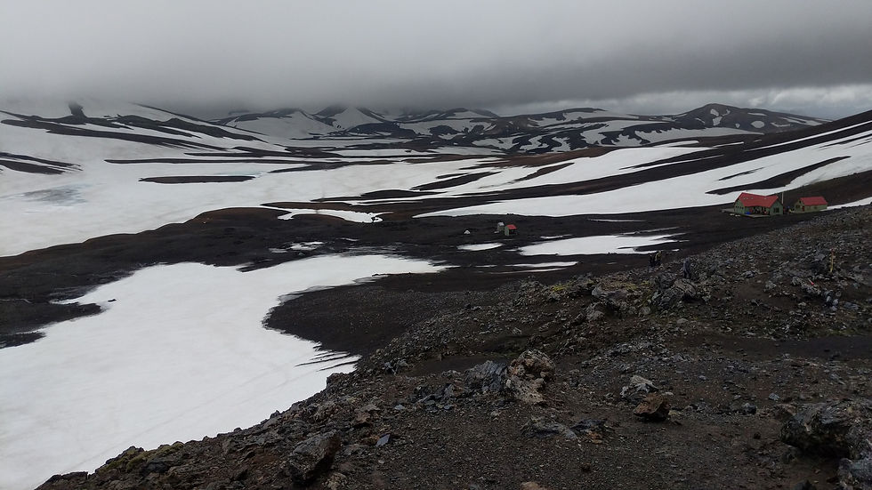The Hrafntinnusker hut area. Beautiful but bleak