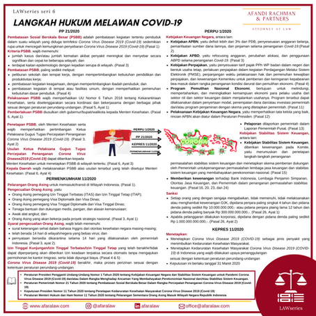 LAWseries seri 6 "Langkah Hukum Melawan Covid-19"