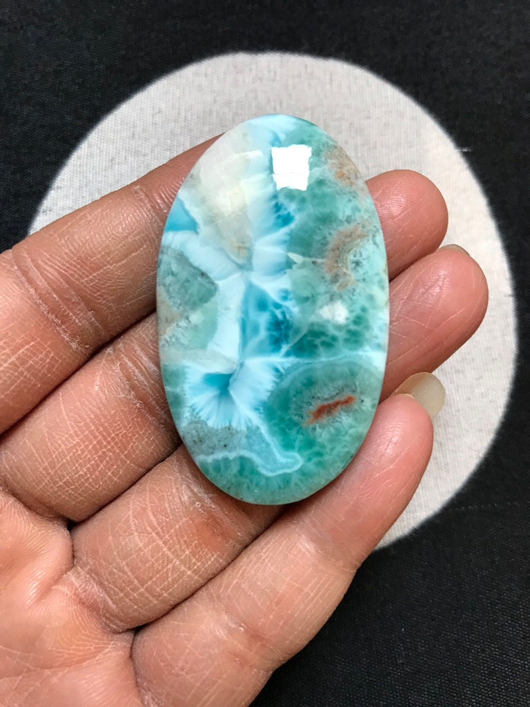 Dominican Larimar  Cabochon  Size 50 MM Approx