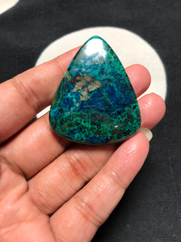 Azurite Cabochons 1 Piece Size 47 MM Approx