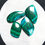 Thumbnail: Malachite With Chrysocolla Cabochons 4 Piece Size 35-25 MM Approx