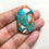 Thumbnail: Spiny Oster Turquoise Cabochon 1 Piece Size 35 MM APPROX
