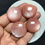 Thumbnail: Peach Moonstone Cabochons 4 Piece Size 28-25 MM Approx