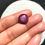Thumbnail: Natural Ruby Faceted Cabochons 1 Piece Size 14 MM Approx