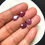 Thumbnail: Ruby Faceted Cabochons 4 Piece Size 10-7 MM Approx