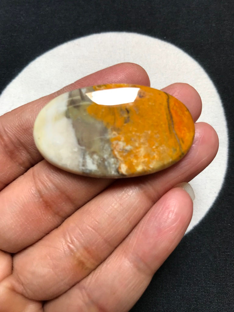 Thumbnail: Jasper Cabochon 1 Piece Size 41  MM Approx