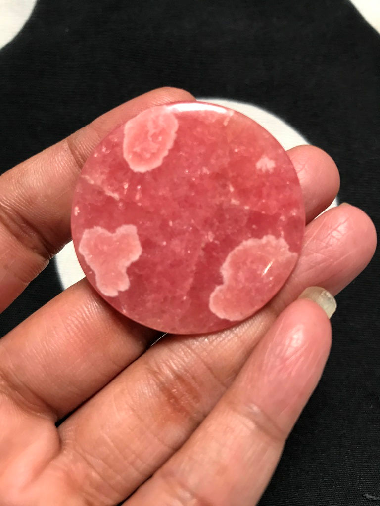 Miniatura: Rhodochrosite Cabochon 1 Piece Size 40 MM Approx